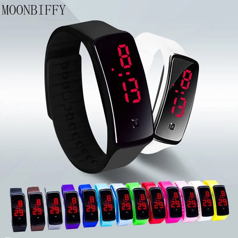 Korean version LED bracelet second generation silicone electronic watch children's male and female student sports silicone electronic watch